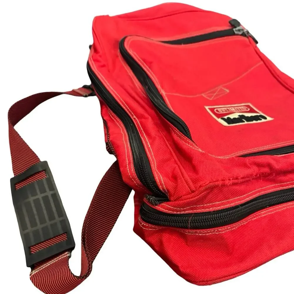 Vtg 90s MARLBORO Red Unlimited Convertible Backpack/Duffle Bag Camping canvas